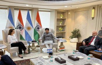 Ms. Diana Mondino, Minister of  Foreign Affairs of Argentina met Mr. Piyush Goyal, Minister of Commerce and Industry of India on 08 October 2024